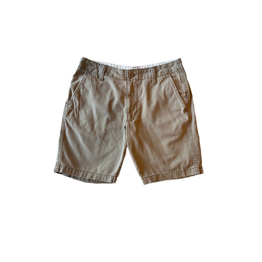 Old Navy Men's 30 Beige Khaki Lived In Straight Chino Shorts 8.5" Inseam